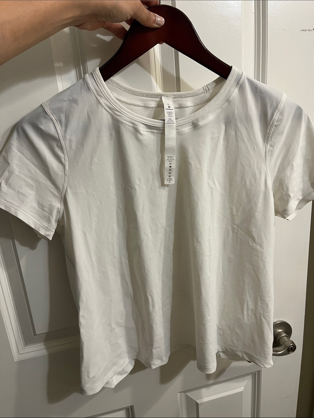 lululemon athletica White Short Sleeve Crew Tee